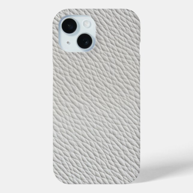 Case-Mate Para iPhone Funda de teléfono de cuero texturizado gris claro (Reverso )