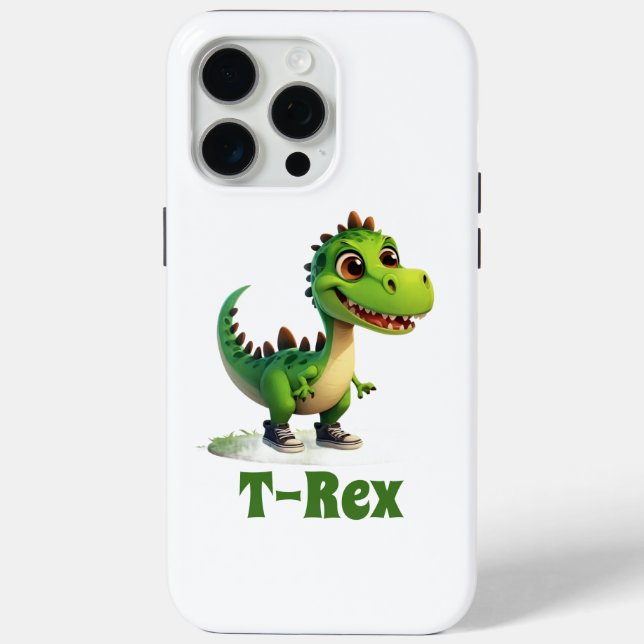 Case-Mate Para iPhone Funda de teléfono de dinosaurio de dibujos animado (Reverso )