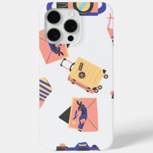 Para iPhone 15 Pro Max Funda de teléfono de diseño de viaje
