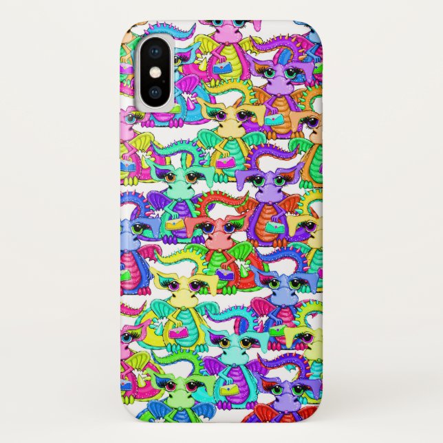 Case-Mate Para iPhone Funda de teléfono de dragón colorido de dibujos an (Reverso)