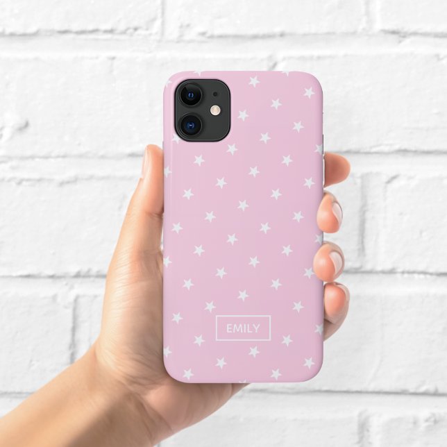 Case-Mate Para iPhone Funda de teléfono de estrellas rosadas (Subido por el creador)