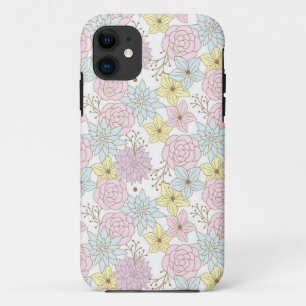 Para iPhone 11 funda de teléfono de flores de primavera