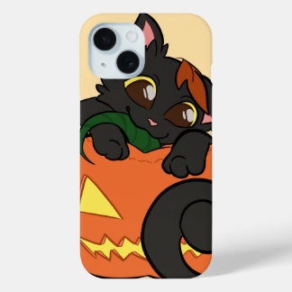 Para iPhone 15 Funda de teléfono de gato lindo