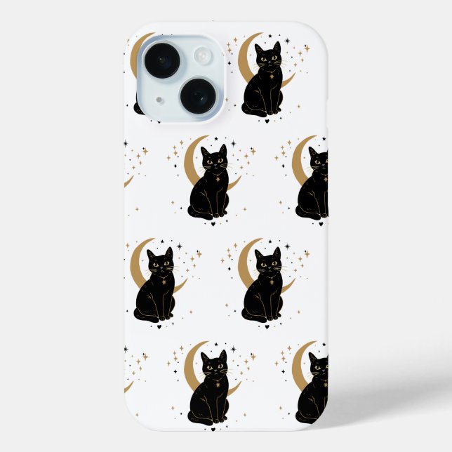 Case-Mate Para iPhone Funda de teléfono de gato negro (Reverso )