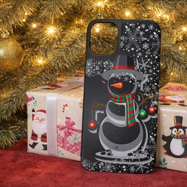 Case-Mate Para iPhone Funda de teléfono de invierno de muñeco de nieve l ("A Frosty Friend waiting to be unwrapped")