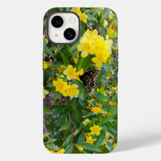 Funda Para iPhone 14 De Case-Mate Funda de teléfono de mariposa y flores amarillas