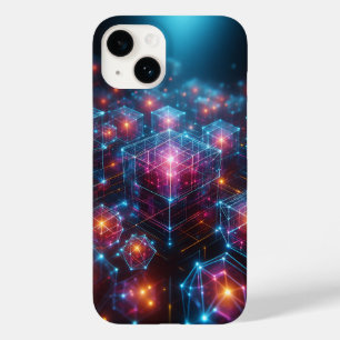 Funda Para iPhone 14 De Case-Mate Funda de teléfono de matriz de cristal de neón cib