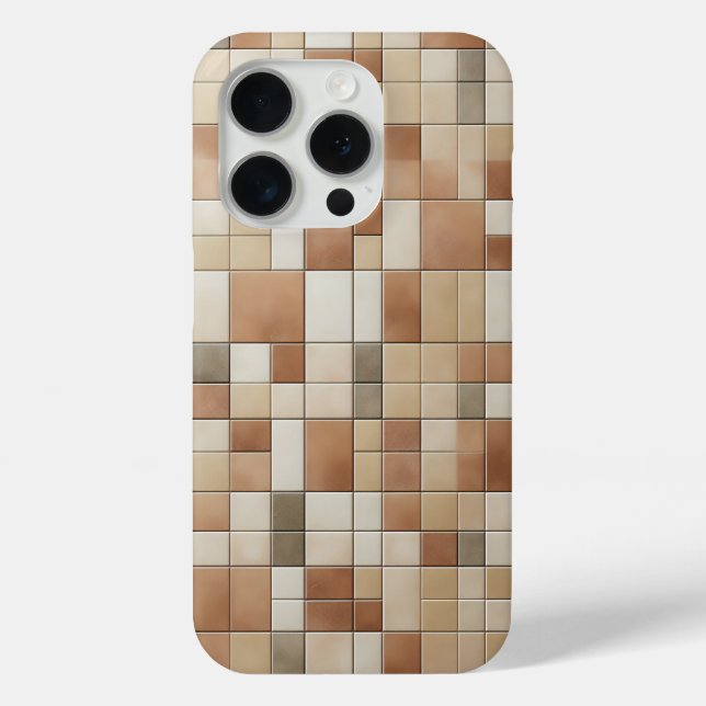 Case-Mate Para iPhone Funda de teléfono de mosaico de tonos terrosos mod (Reverso )