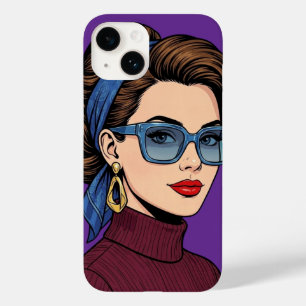 Funda Para iPhone 14 De Case-Mate Funda de teléfono de mujer con arte pop retro