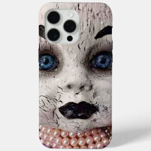 Para iPhone 15 Pro Max Funda de teléfono de muñeca espeluznante
