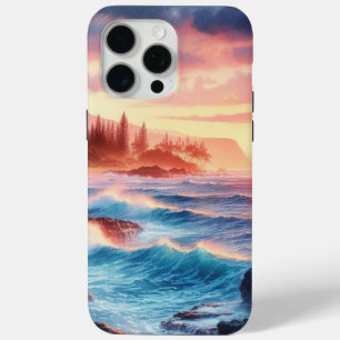 Para iPhone 15 Pro Max Funda de teléfono de naturaleza y paisaje