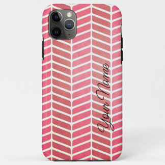 Para iPhone 11 Pro Max Funda de teléfono de olas horizontales de tonos ro