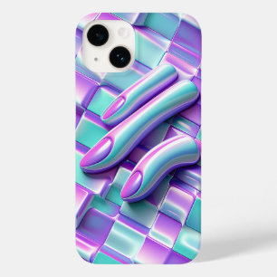 Funda Para iPhone 14 De Case-Mate Funda de teléfono de onda pastel kawaii linda abst