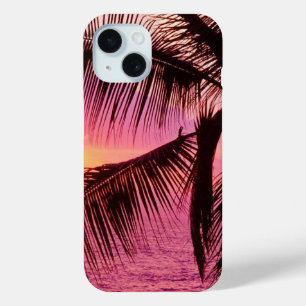Para iPhone 15 Funda de teléfono de palmera