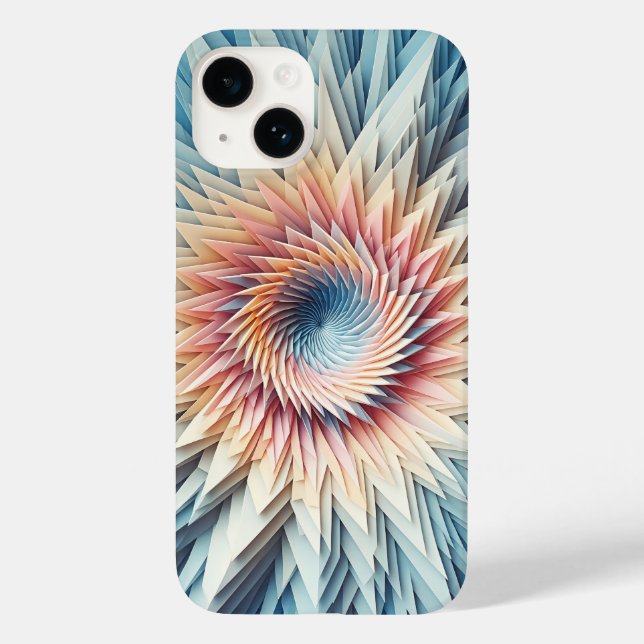 Case-Mate Para iPhone Funda de teléfono de papel moderna en 3D estratifi (Reverso )