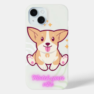 Para iPhone 15 Funda de teléfono de perro lindo