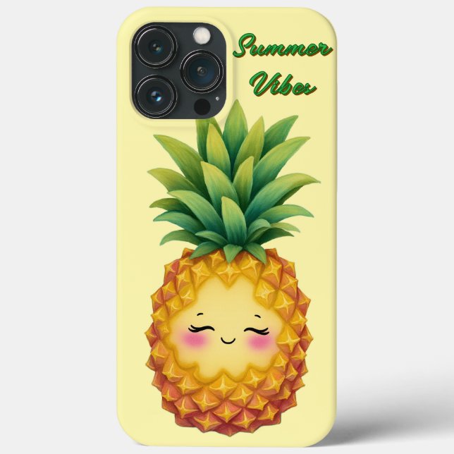 Case-Mate Para iPhone Funda de teléfono de piña feliz vibraciones de ver (Reverso )