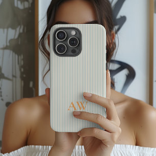 Para iPhone 15 Pro Funda de teléfono de rayas personalizadas regalo p