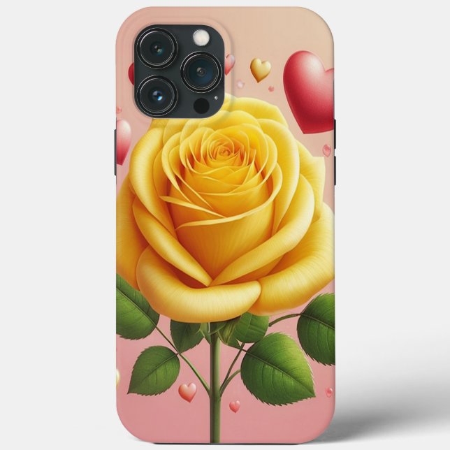 Case-Mate Para iPhone Funda de teléfono de rosa amarilla (Reverso )