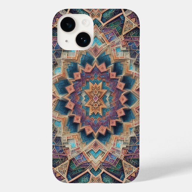 Case-Mate Para iPhone Funda de teléfono de simetría geométrica 3D vibran (Reverso )