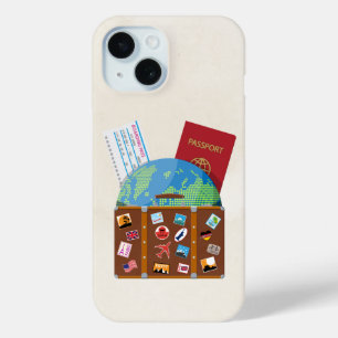 Para iPhone 15 Funda de teléfono estética sin serif negrita pas