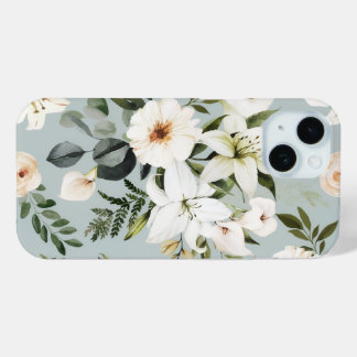 Para iPhone 15 Funda de teléfono floral