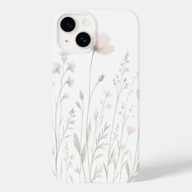 Case-Mate Para iPhone Funda de teléfono floral de pradera estilo botánic (Reverso )