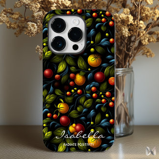 Funda Para iPhone 14 Pro De Case-Mate Funda de teléfono floral Khokhloma con toque moder