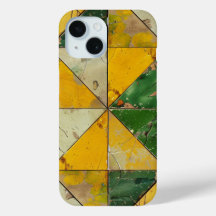 Funda de teléfono geométrica de tonos terrosos vin