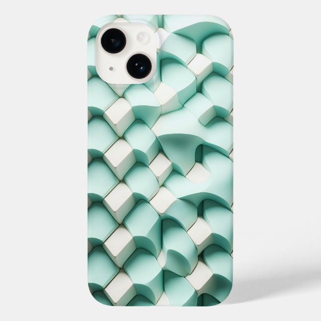Case-Mate Para iPhone Funda de teléfono geométrica moderna en 3D de colo (Reverso )