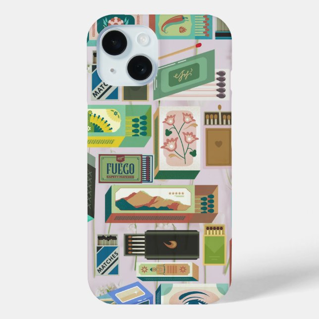 Case-Mate Para iPhone Funda de teléfono Green Matchbox (Reverso )