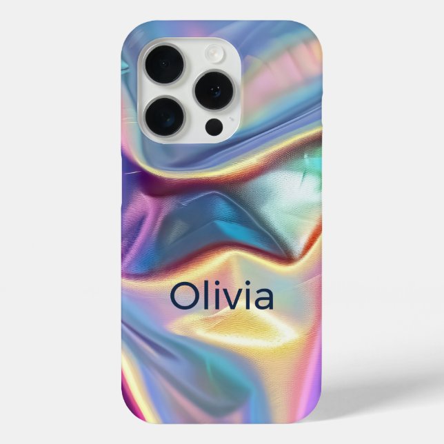 Case-Mate Para iPhone Funda de teléfono iridiscente personalizada | Nomb (Reverso )