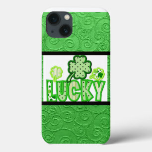 Para iPhone 13 Funda de teléfono irlandesa afortunada