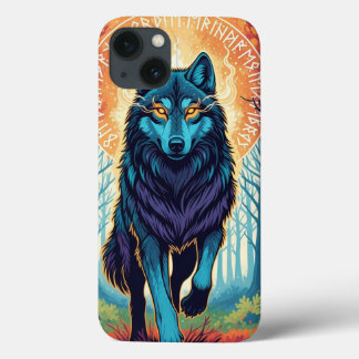 Para iPhone 13 Funda de teléfono Lobo Espíritu Majestuoso