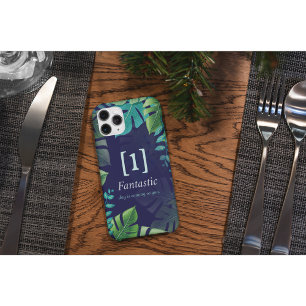 Para iPhone 15 Pro Funda de teléfono motivacional Tropical Bliss