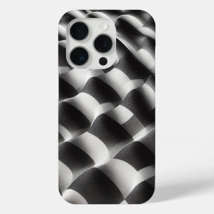 Para iPhone 15 Pro Funda de teléfono Op-Art negra y blanca moderna - 