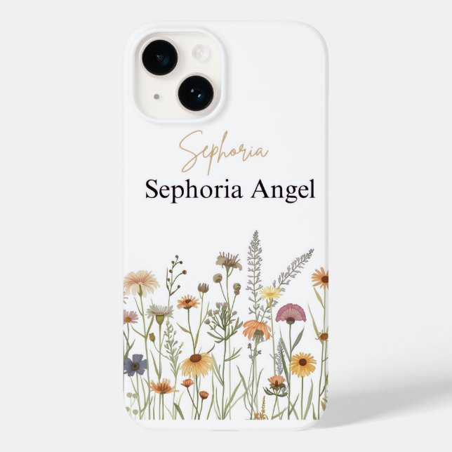 Case-Mate Para iPhone Funda de teléfono personalizada con flores silvest (Reverso )