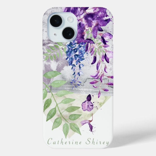Case-Mate Para iPhone Funda de teléfono personalizada de arte de acuarel (Reverso )