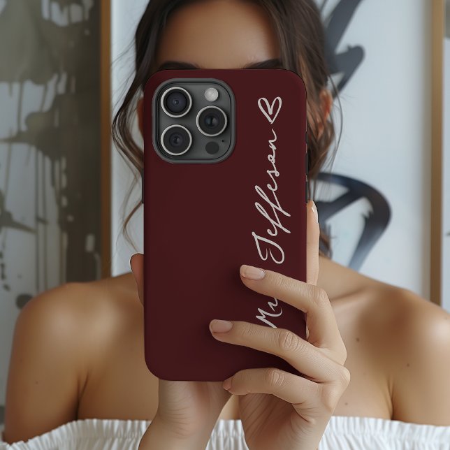Case-Mate Para iPhone Funda de teléfono personalizada de regalo de boda  (Custom Mr & Mrs Phone Case – Personalized Wedding Souvenir for Couples)