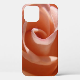 Para iPhone 12 Pro Funda de teléfono Pétalos de Rosa Melocotón