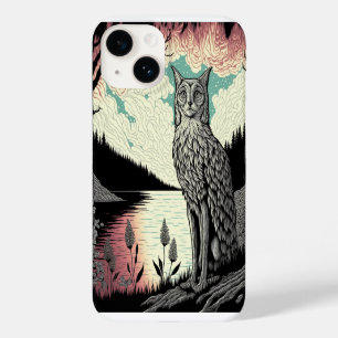 Funda Para iPhone 14 De Case-Mate Funda de teléfono psicodélica de gato místico   Br