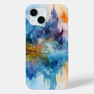 Para iPhone 15 Funda de teléfono Reflections de Dreamscape Castle
