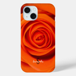 Para iPhone 15 Funda de teléfono Rosa Naranja