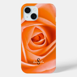 Para iPhone 15 Funda de teléfono Rosa Naranja