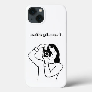 Para iPhone 13 Funda de teléfono Smile Please