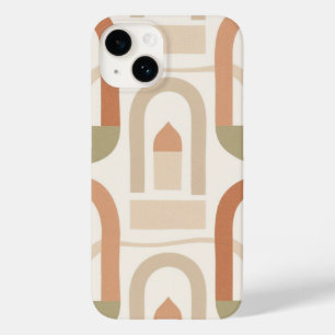 Funda Para iPhone 14 De Case-Mate Funda de teléfono tonos terrosos arcos minimalista