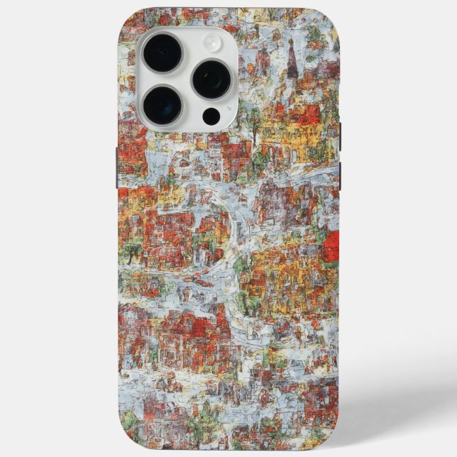 Case-Mate Para iPhone Funda de Urban Sketch Art Mobile (Reverso )