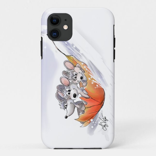 Case-Mate Para iPhone Funda de vacaciones de invierno de Mic, Mac & Moe (Reverso)