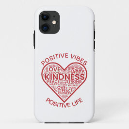Para iPhone 11 Funda de vida positiva de vibraciones positivas pa