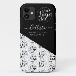 Para iPhone 11 Funda del nombre del patrón del bloque de color de